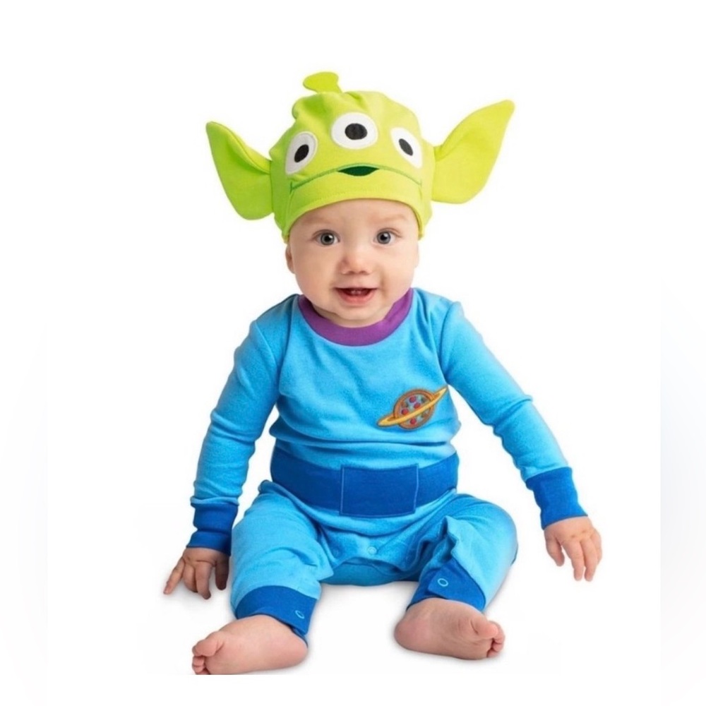 Disney Toy Story Alien Sleeper Costume with Hat in Size 12-18M